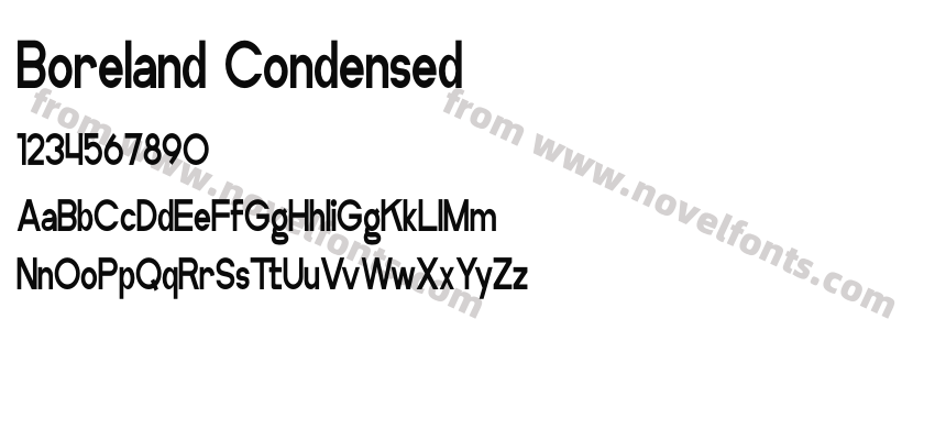 Boreland CondensedPreview