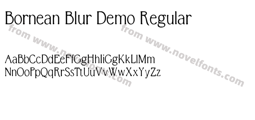 Bornean Blur Demo RegularPreview