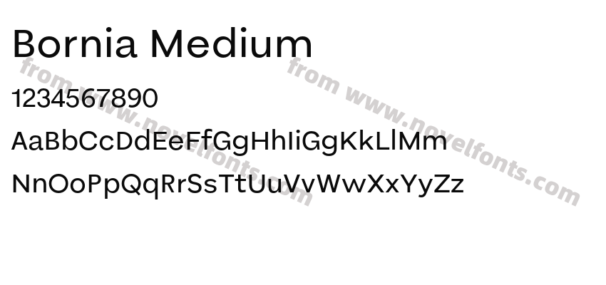 Bornia MediumPreview