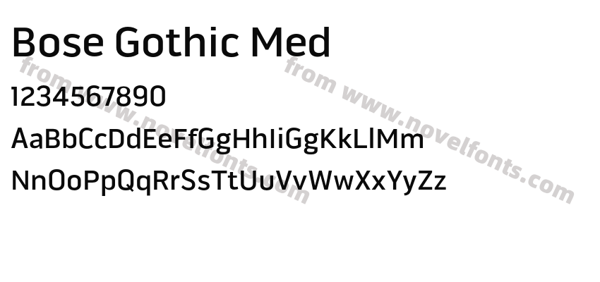 Bose Gothic MedPreview