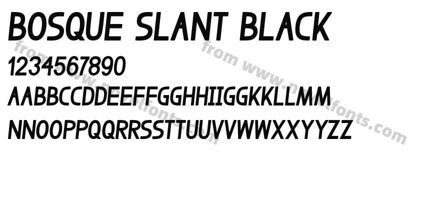Bosque Slant BlackPreview
