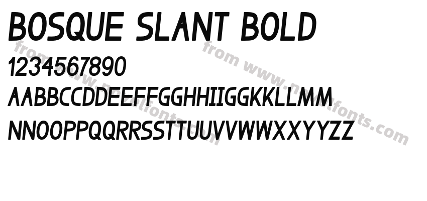 Bosque Slant BoldPreview