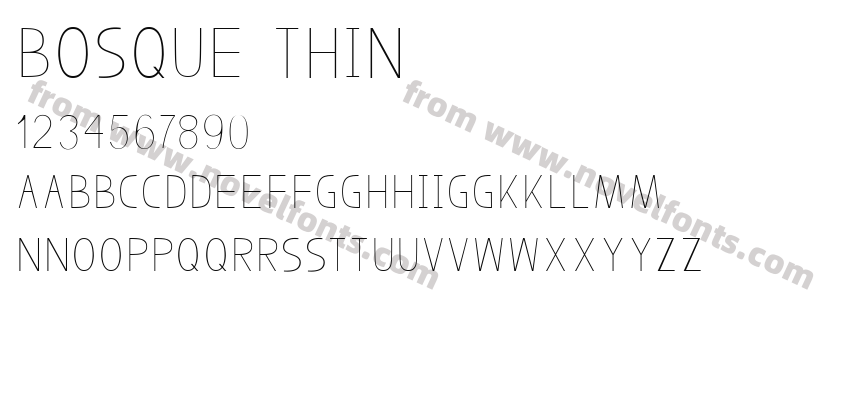 Bosque ThinPreview