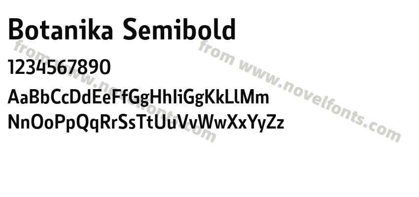 Botanika SemiboldPreview