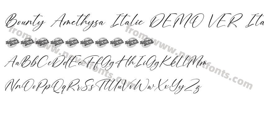 Bounty Amethysa Italic DEMO VER ItalicPreview