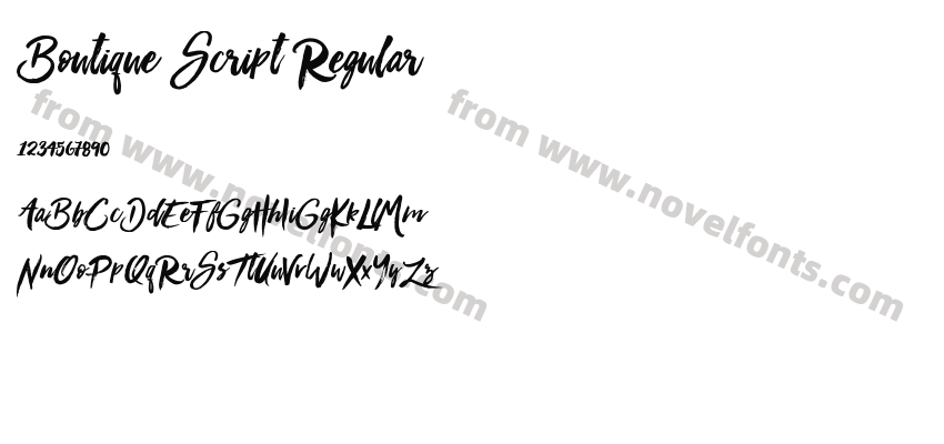 Boutique Script RegularPreview