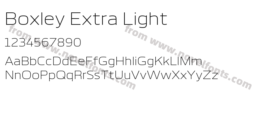 Boxley Extra LightPreview