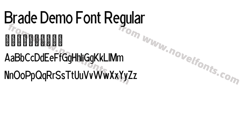 Brade Demo Font RegularPreview