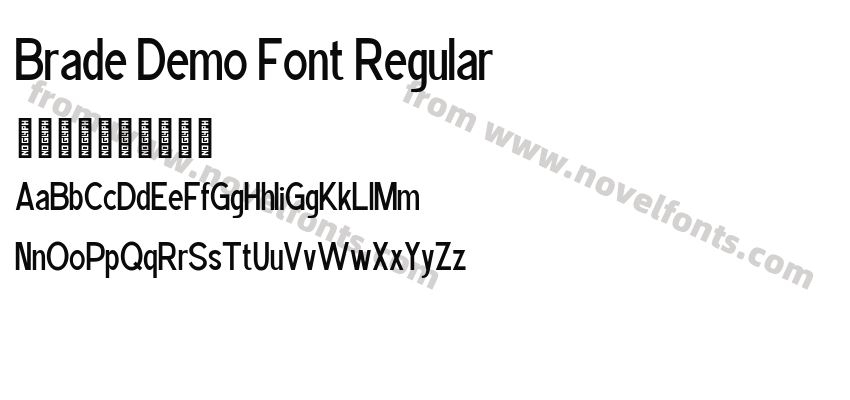 Brade Demo Font RegularPreview
