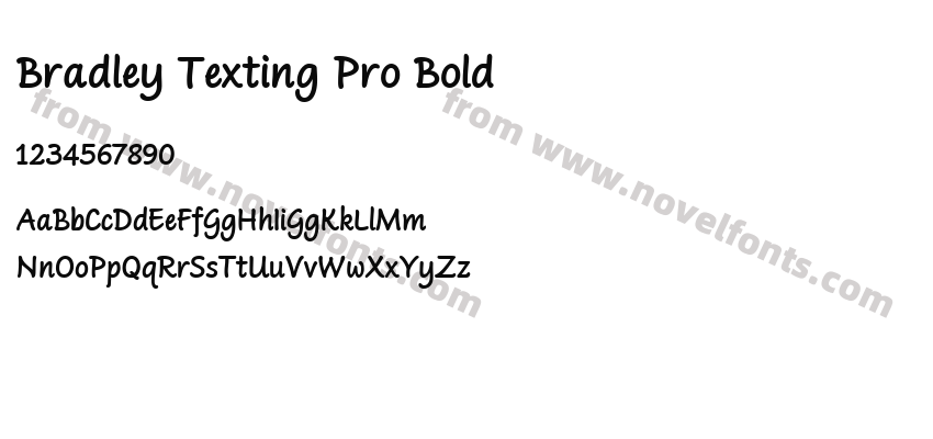 Bradley Texting Pro BoldPreview