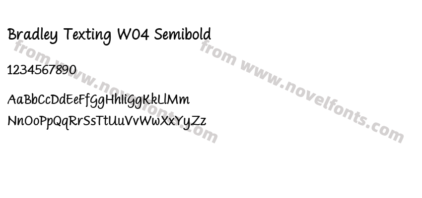 Bradley Texting W04 SemiboldPreview