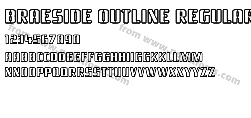 Braeside Outline RegularPreview