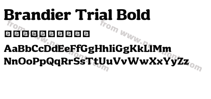 Brandier Trial BoldPreview