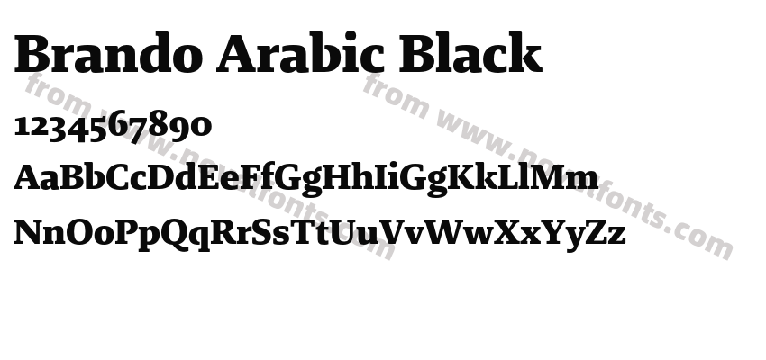 Brando Arabic BlackPreview