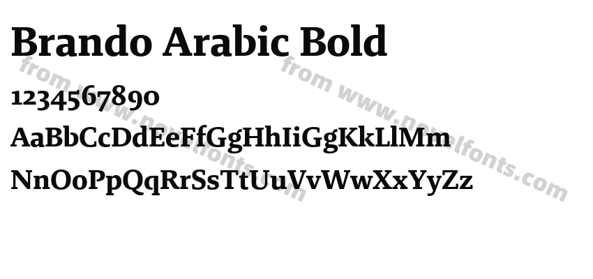 Brando Arabic BoldPreview