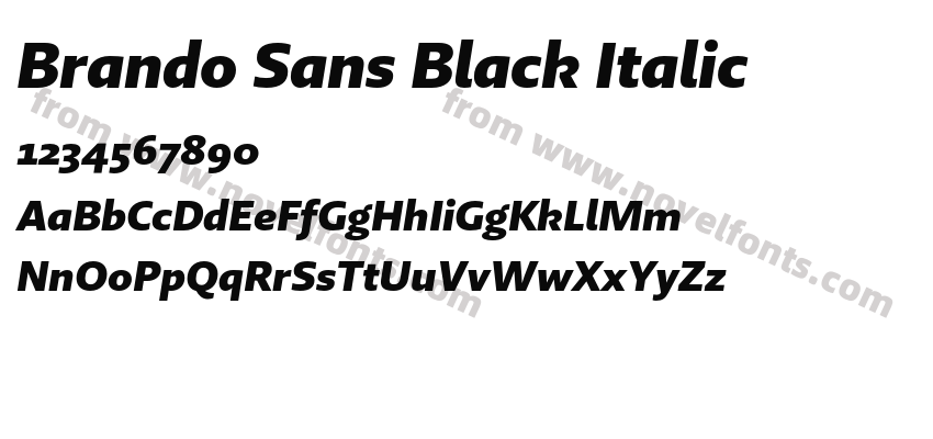 Brando Sans Black ItalicPreview