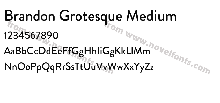 Brandon Grotesque MediumPreview