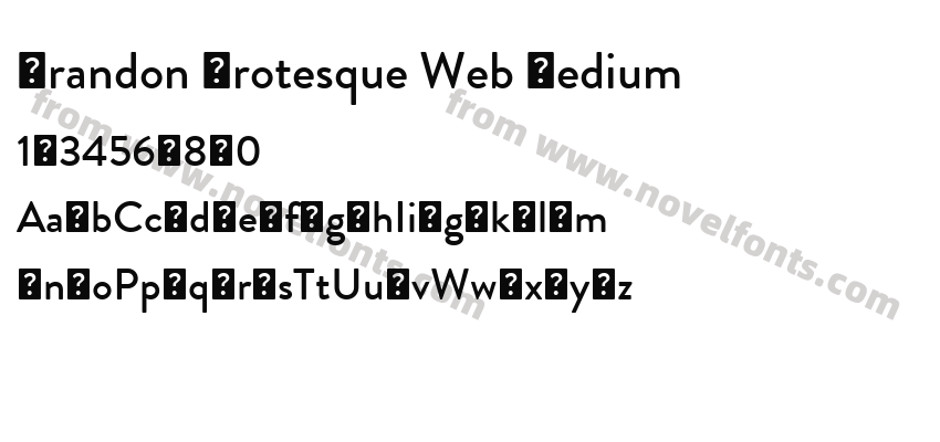 Brandon Grotesque Web MediumPreview