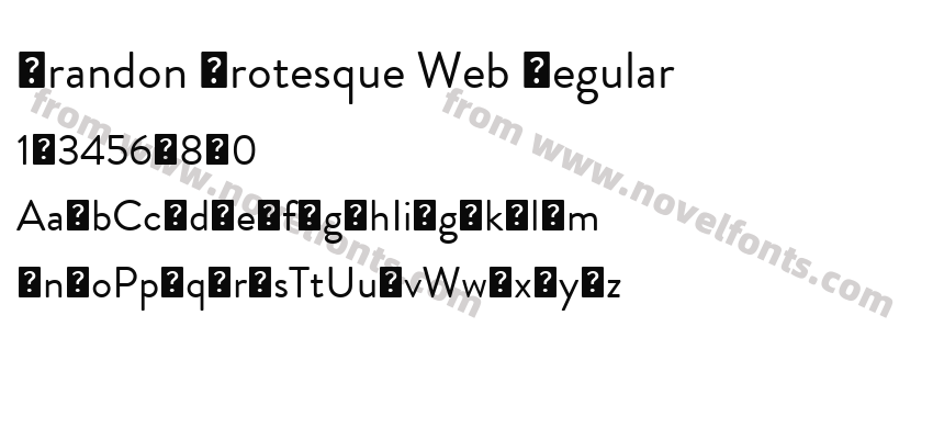 Brandon Grotesque Web RegularPreview
