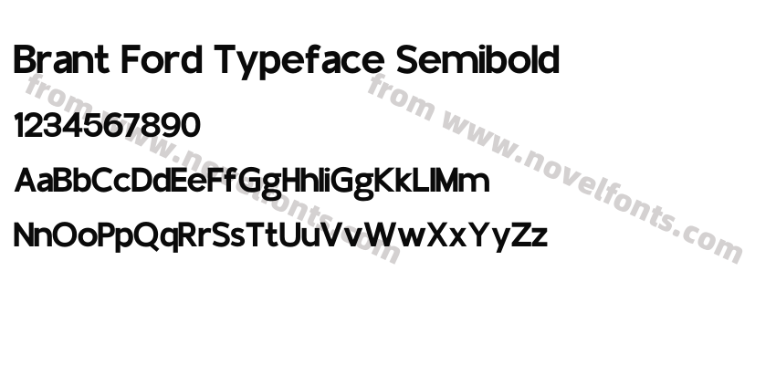 Brant Ford Typeface SemiboldPreview