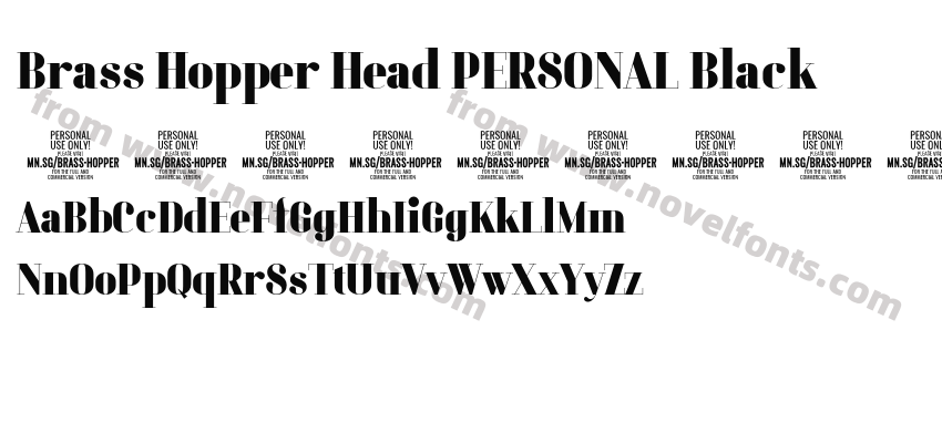Brass Hopper Head PERSONAL BlackPreview