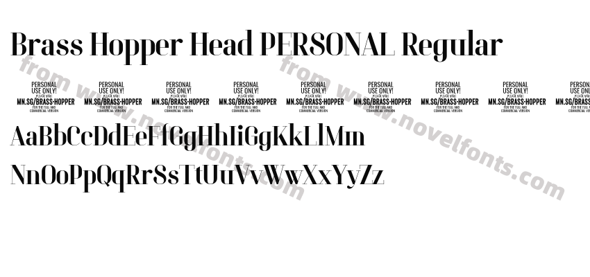 Brass Hopper Head PERSONAL RegularPreview