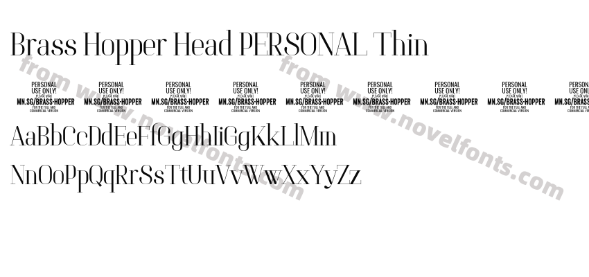 Brass Hopper Head PERSONAL ThinPreview