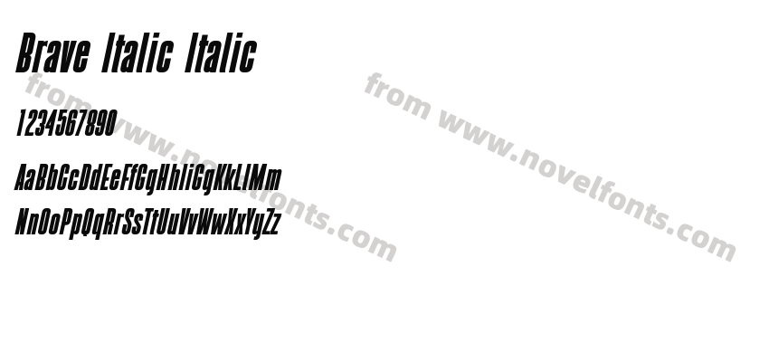 Brave Italic ItalicPreview
