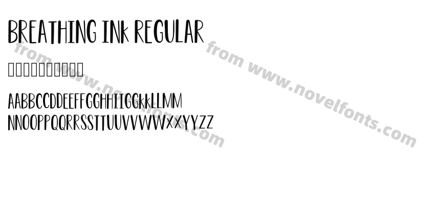 Breathing Ink RegularPreview