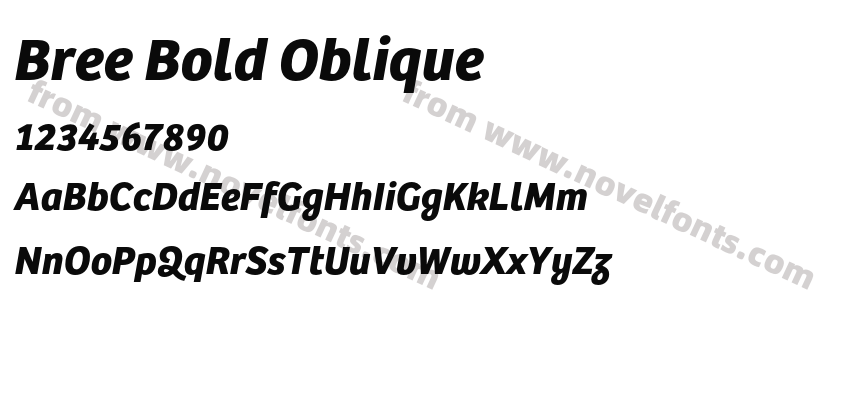 Bree Bold ObliquePreview