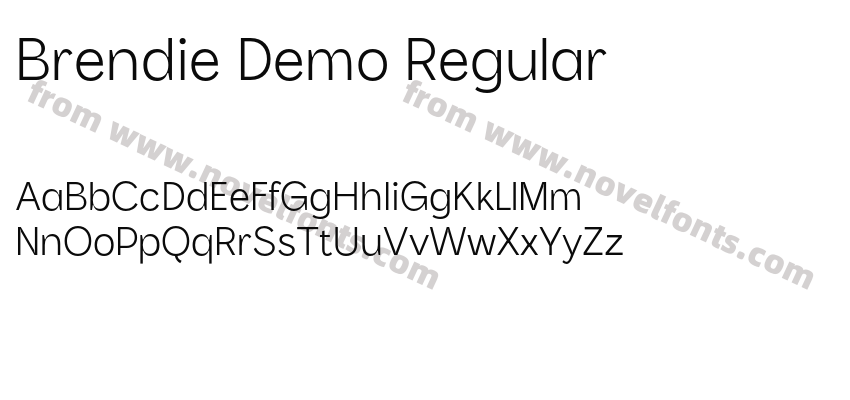 Brendie Demo RegularPreview