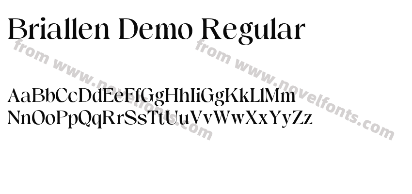 Briallen Demo RegularPreview