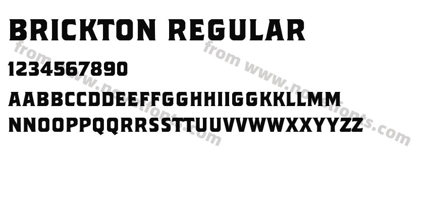 Brickton RegularPreview