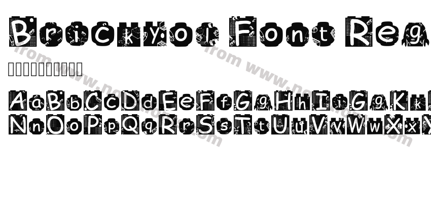 Brickyol Font RegularPreview