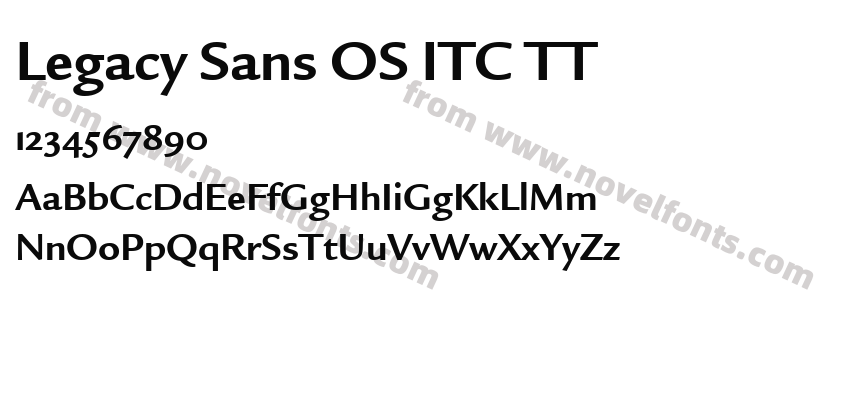 Legacy Sans OS ITC TTPreview