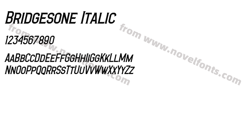 Bridgesone ItalicPreview