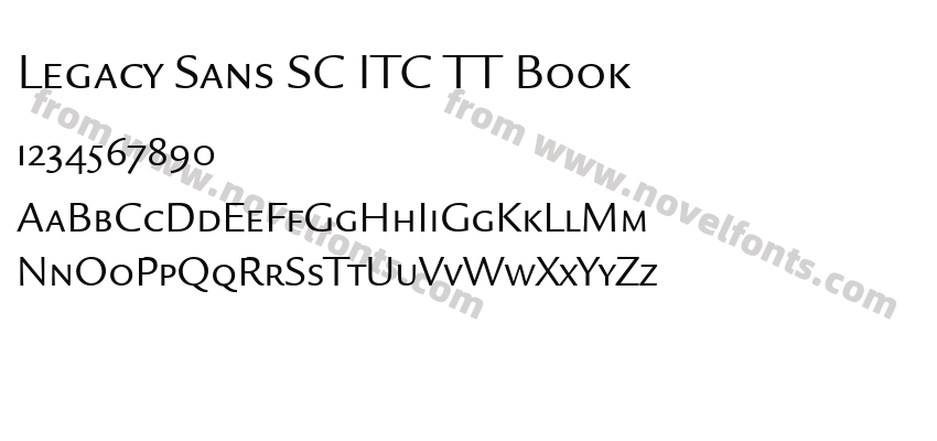 Legacy Sans SC ITC TT BookPreview