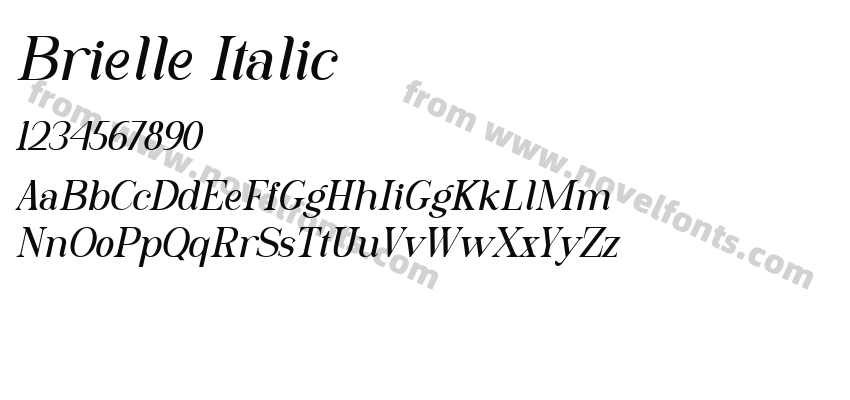 Brielle ItalicPreview