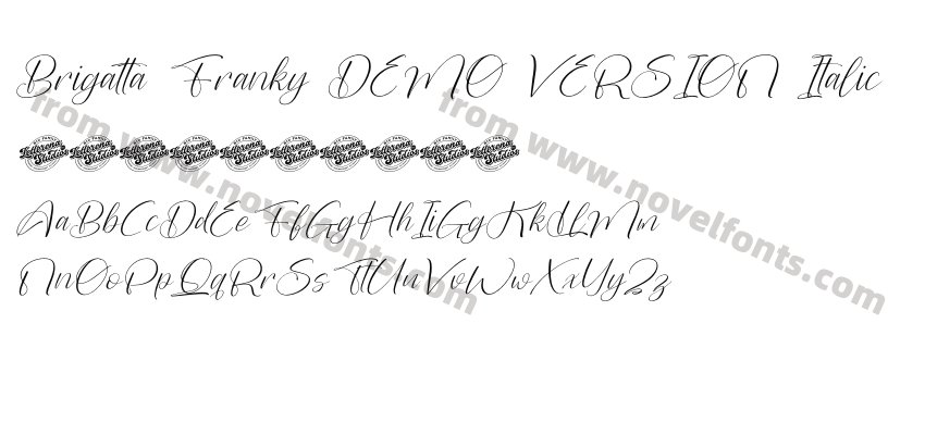 Brigatta Franky DEMO VERSION ItalicPreview