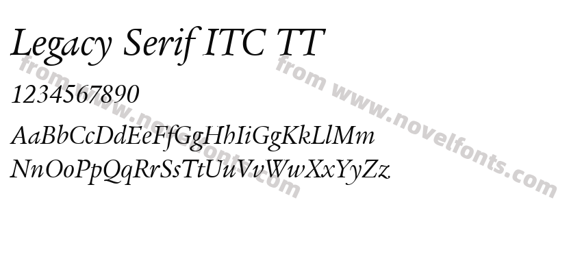 Legacy Serif ITC TTPreview