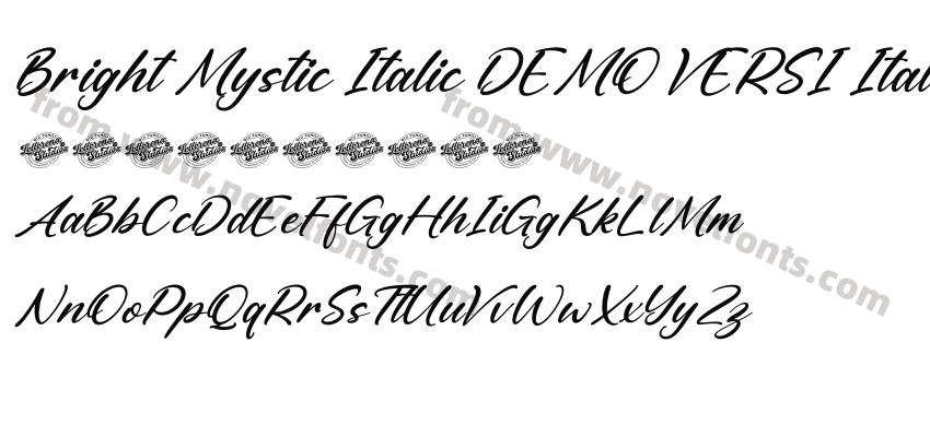Bright Mystic Italic DEMO VERSI ItalicPreview