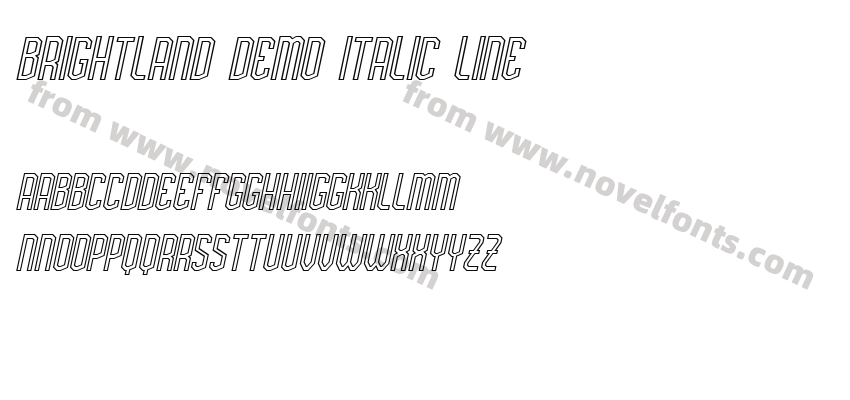 Brightland Demo Italic LinePreview