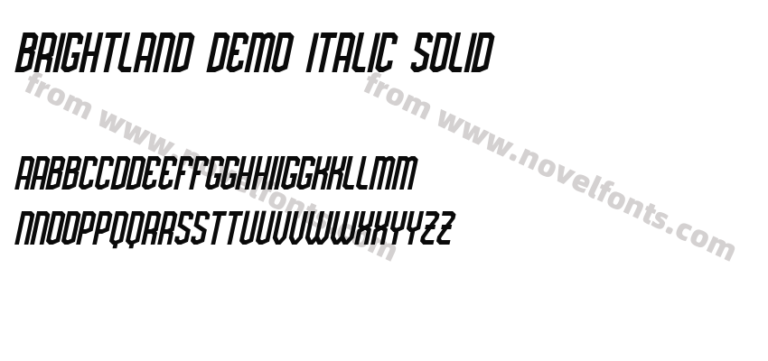 Brightland Demo Italic SolidPreview