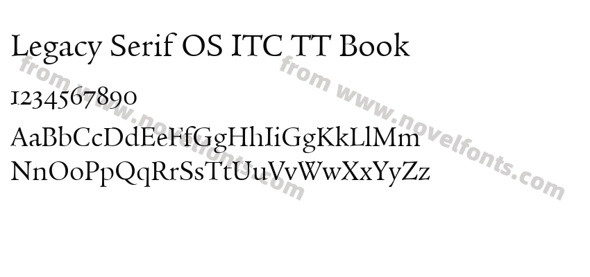 Legacy Serif OS ITC TT BookPreview