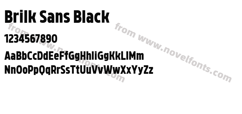 Brilk Sans BlackPreview