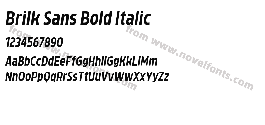 Brilk Sans Bold ItalicPreview