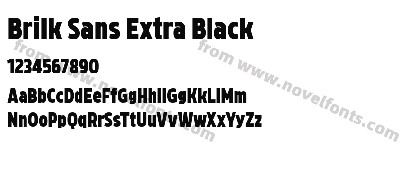 Brilk Sans Extra BlackPreview