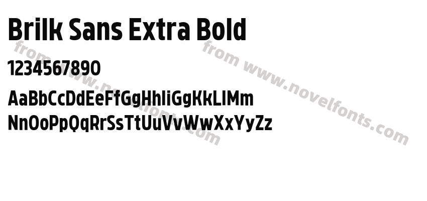 Brilk Sans Extra BoldPreview
