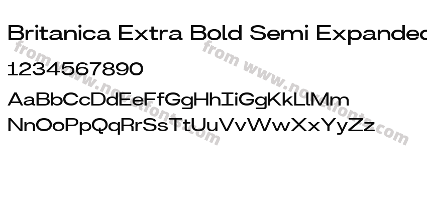 Britanica Extra Bold Semi ExpandedPreview