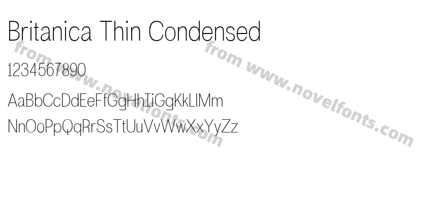 Britanica Thin CondensedPreview